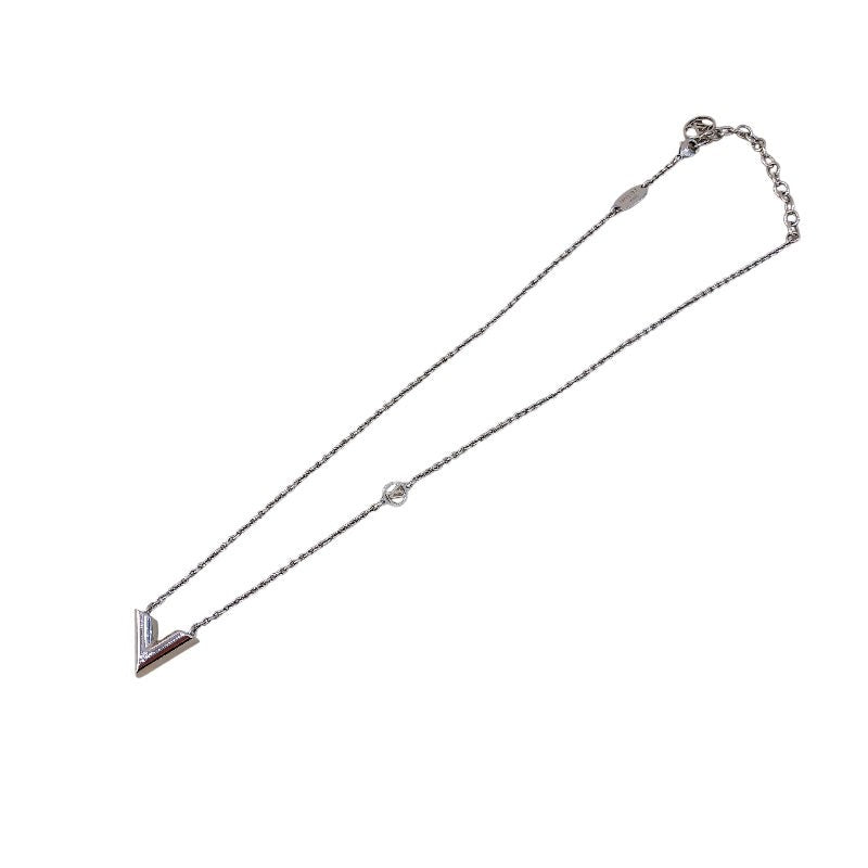 Louis Vuitton Essential V Necklace Metal Silver