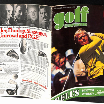 Jack Nicklaus Autographed 12/16/1976 British Golf Illustrated Magazine Jsa 94941
