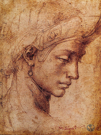 Michelangelo Buonarroti Lithograph 1968