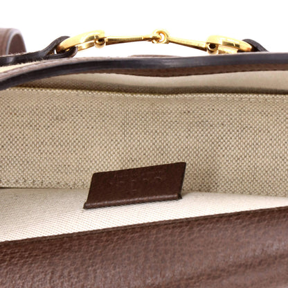 Mini Gucci Horsebit 1955 Flap Crossbody Bag Jumbo GG Canvas
