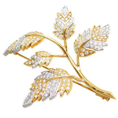 Tiffany & Co. Jean Schlumberger 5 Leaf Dia Brooch