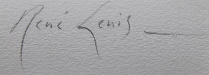 Rene Genis (France) Signed Original Lithograph Print Framed "Still Life"