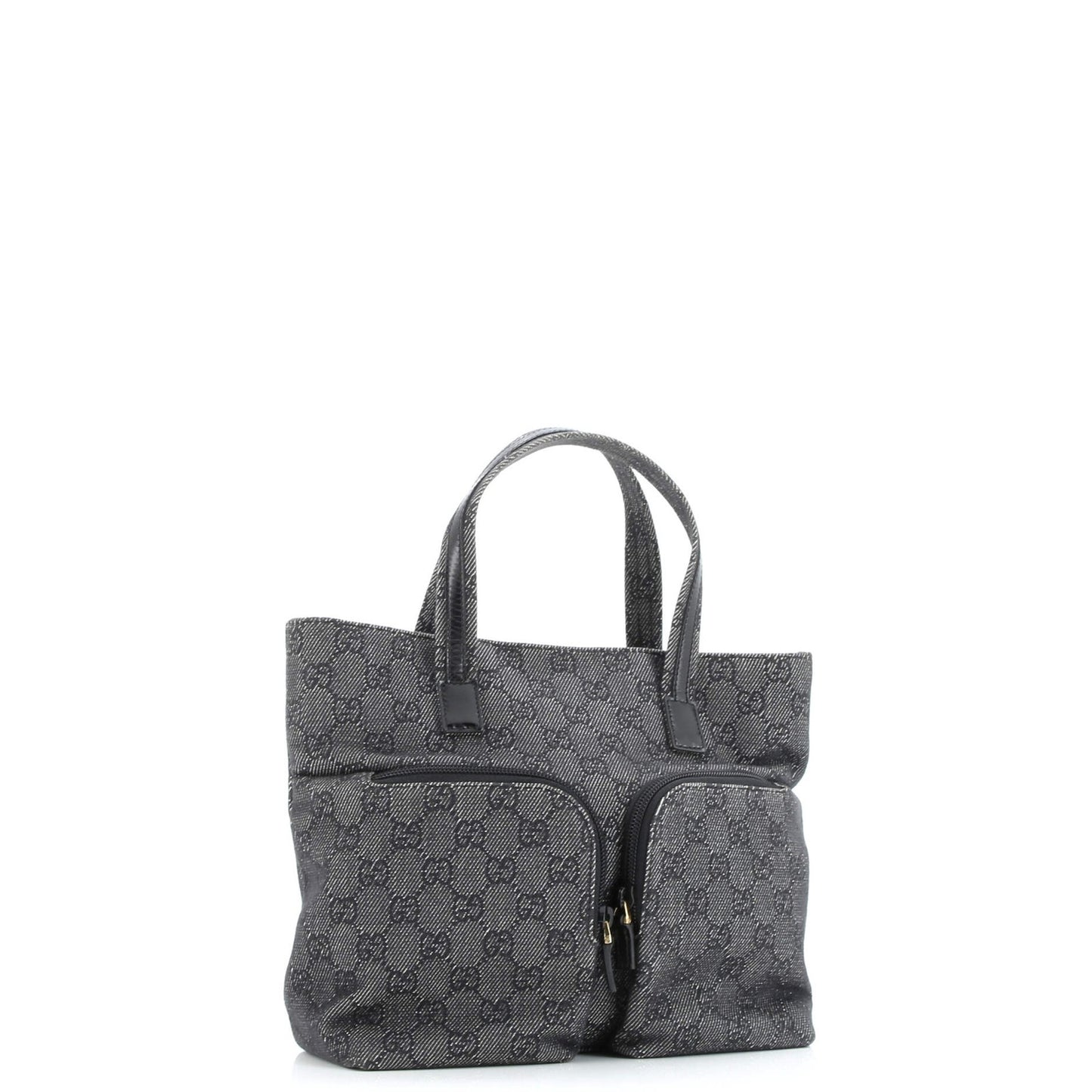 Gucci Double Pocket Tote Gg Canvas Small