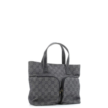 Gucci Double Pocket Tote Gg Canvas Small