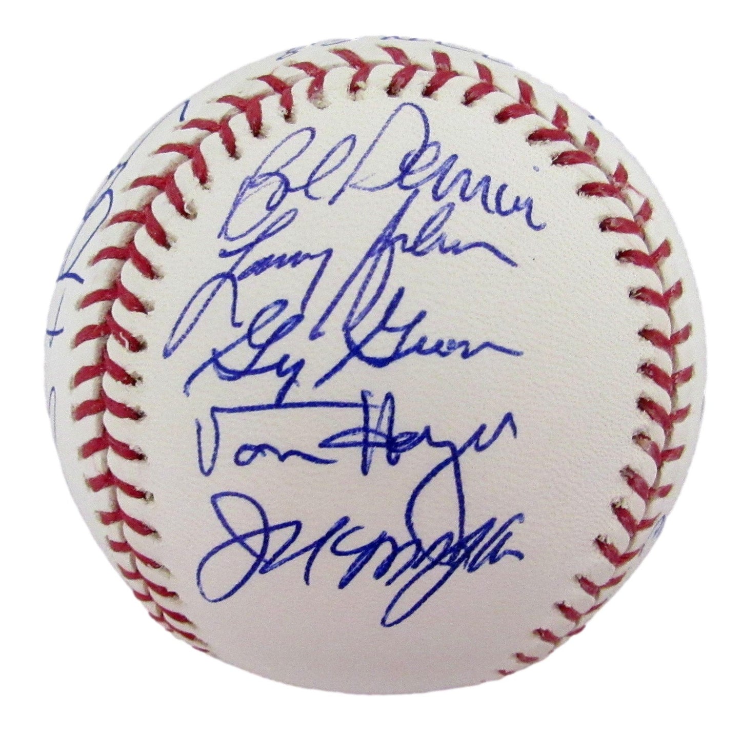 1983 NL Champs Phillies Team Signed by (19) OML Baseball Rose Schmidt HOF 12624