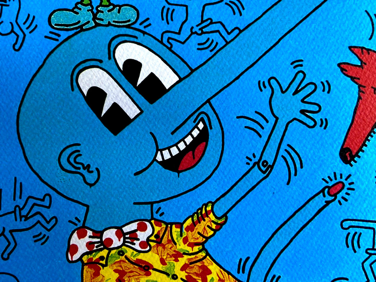 Keith Haring Lithograph Signed Numbered By Hand