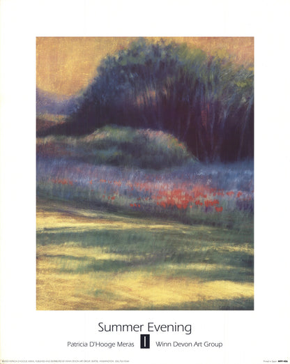 Patricia D'Hooge Meras Summer Evening " Offset Lithograph Con