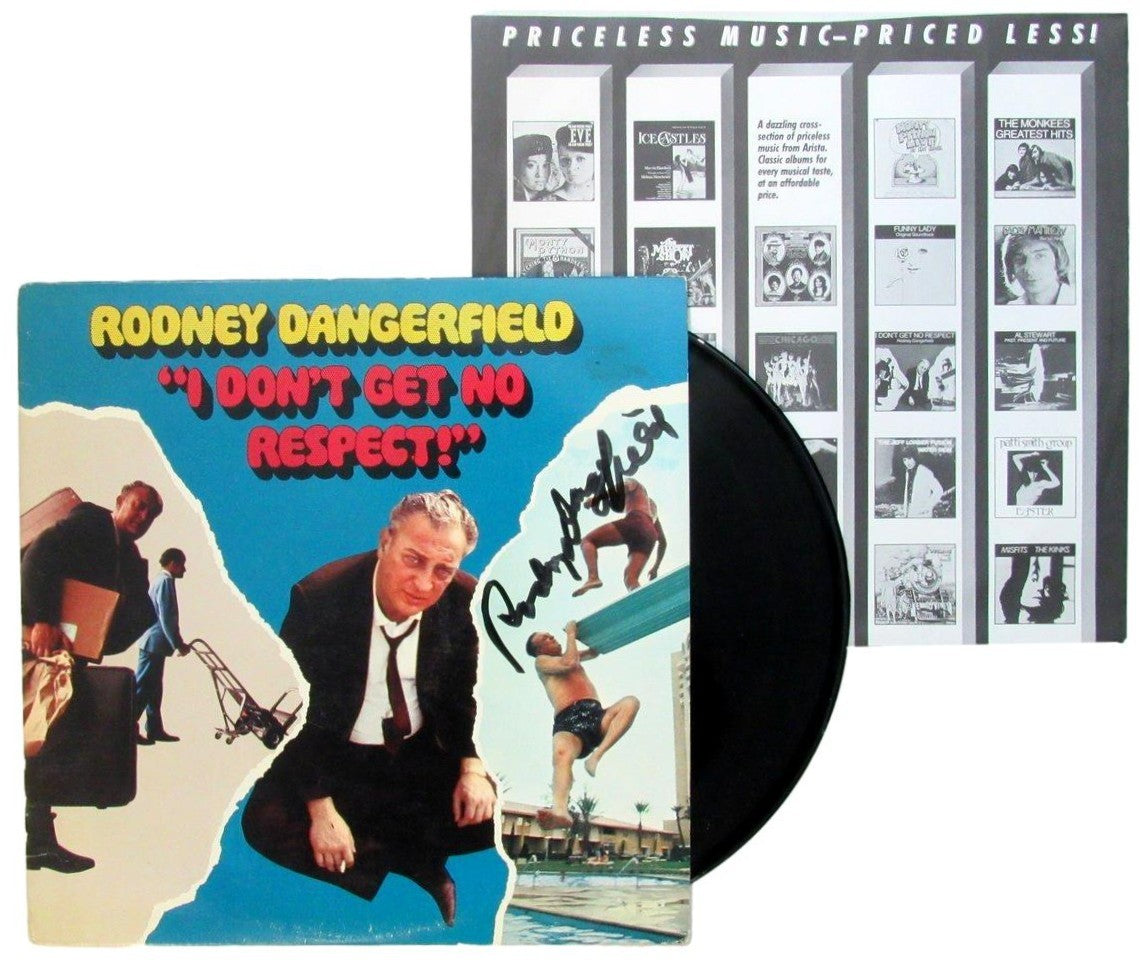 Rodney Dangerfield Signed/Auto I Don't Get No Respect Album LP Vinyl JSA 201225