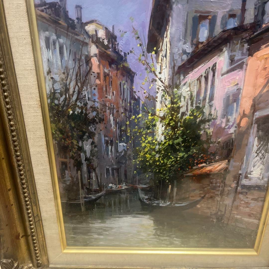 Claudio Simonetti Original Oil Painting Venice Canal F4 Signed Italian Artist