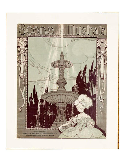 Scena Illustrata Arts Literature Music Theatre Fountain 1900