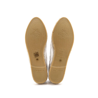 Gucci Women'S Gg Marmont Espadrilles Matelasse Leather