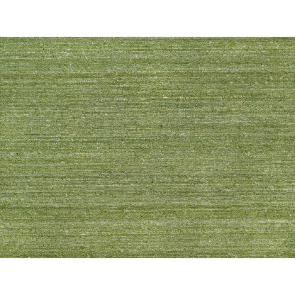 8'X10' Green Tone On Tone Plain Modern Striae Design Wool Hand Loomed Rug