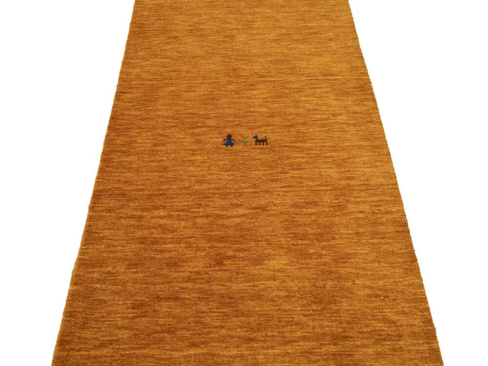 Orange Tribal Pictorial 3X8 Gabbeh Modern Runner