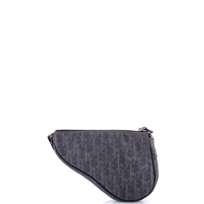 Christian Dior Vintage Saddle Bag Diorissimo Denim Mini