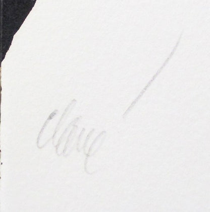 Antoni Clave Carborundum Print Black Dot Red Dot Signed Ed25 Spain Sheet Only