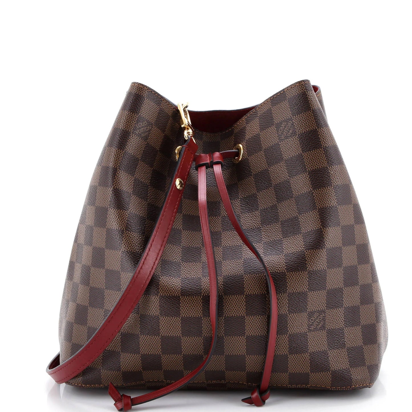 Louis Vuitton Neonoe Handbag Damier With Leather Mm