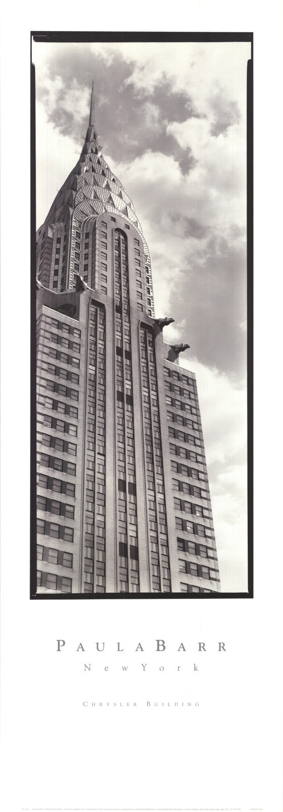 Paula Barr Chrysler Building " Offset Lithograph Photography Black