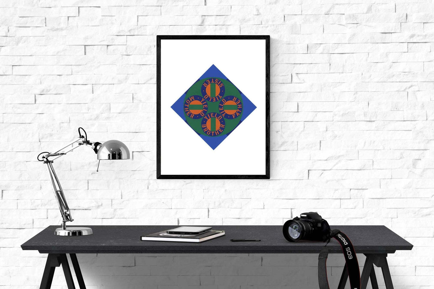 Robert Indiana Yield Brother #2 " Serigraph Pop Art Multicolor Blu