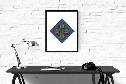 Robert Indiana Yield Brother #2 " Serigraph Pop Art Multicolor Blu