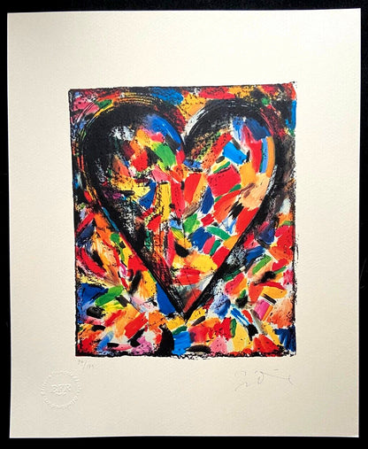Jim Dine Lithograph Coa Signed Op Numbered 175 Es