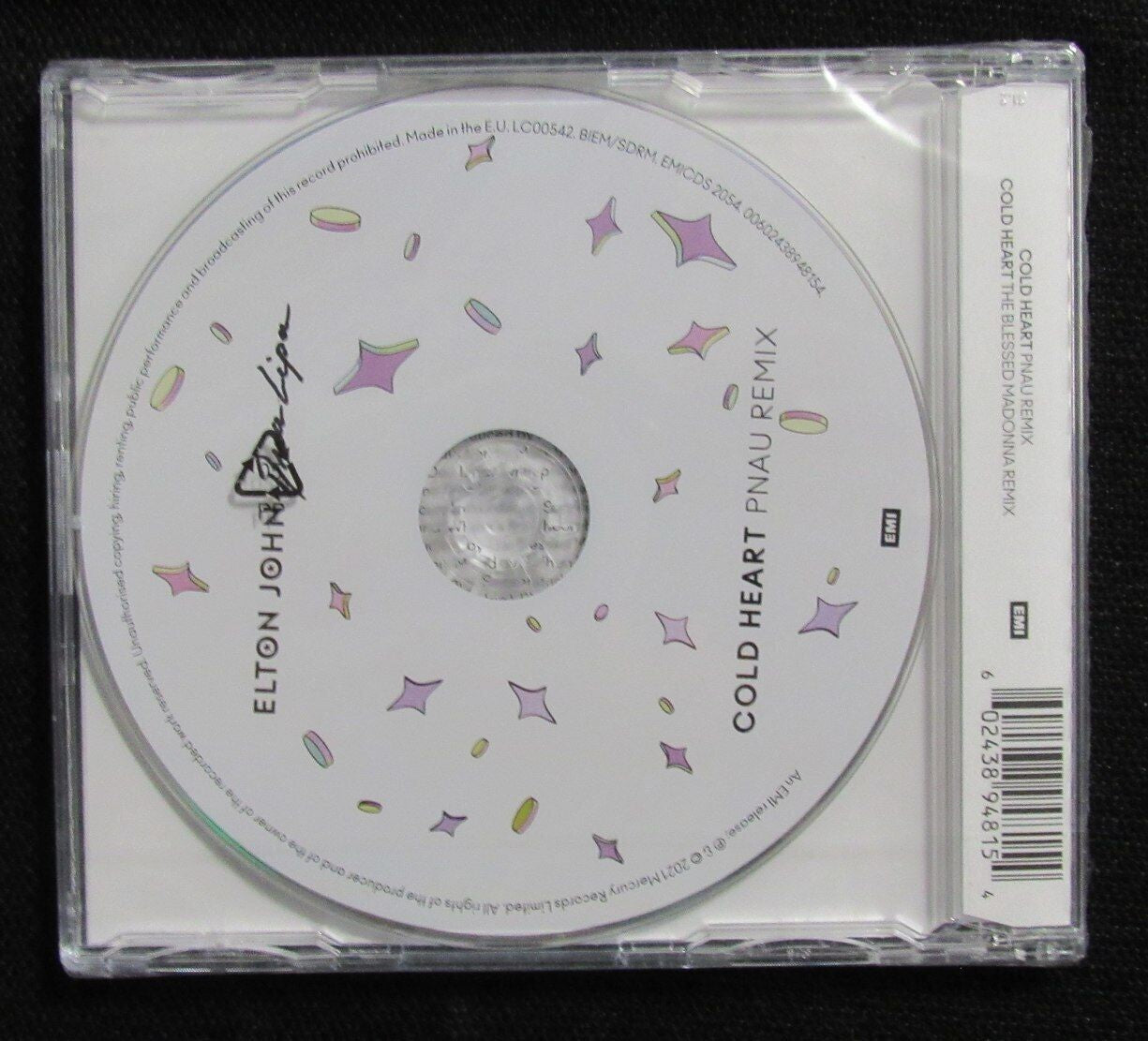 Elton John Signed Elton & Dua "Cold Heart Pnau Remix" Cd Insert - Jsa Loa 180997