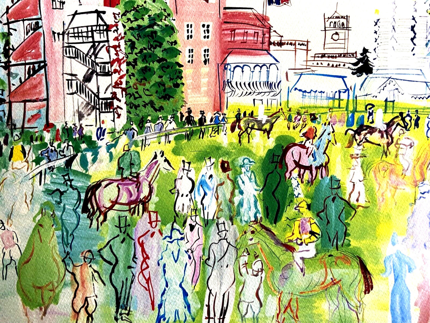 Raoul Dufy Lithograph Coa Museum Numbered By Hand Limited Signed Museum