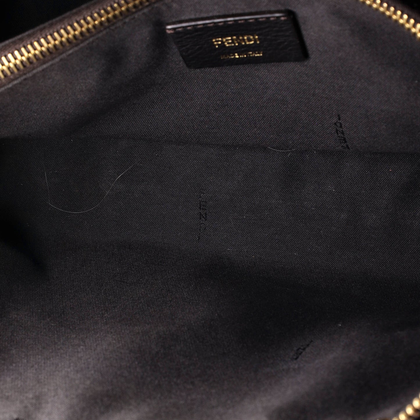 Fendi Logo By The Way Satchel Leather With Snakeskin Small