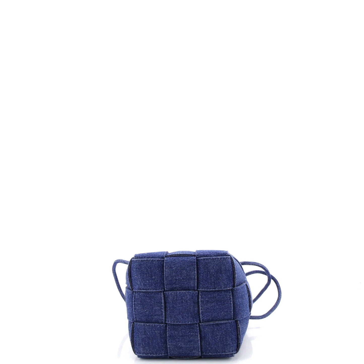 Bottega Veneta Cassette Bucket Bag Maxi Intrecciato Denim Small