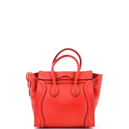 Celine Luggage Bag Smooth Leather Micro