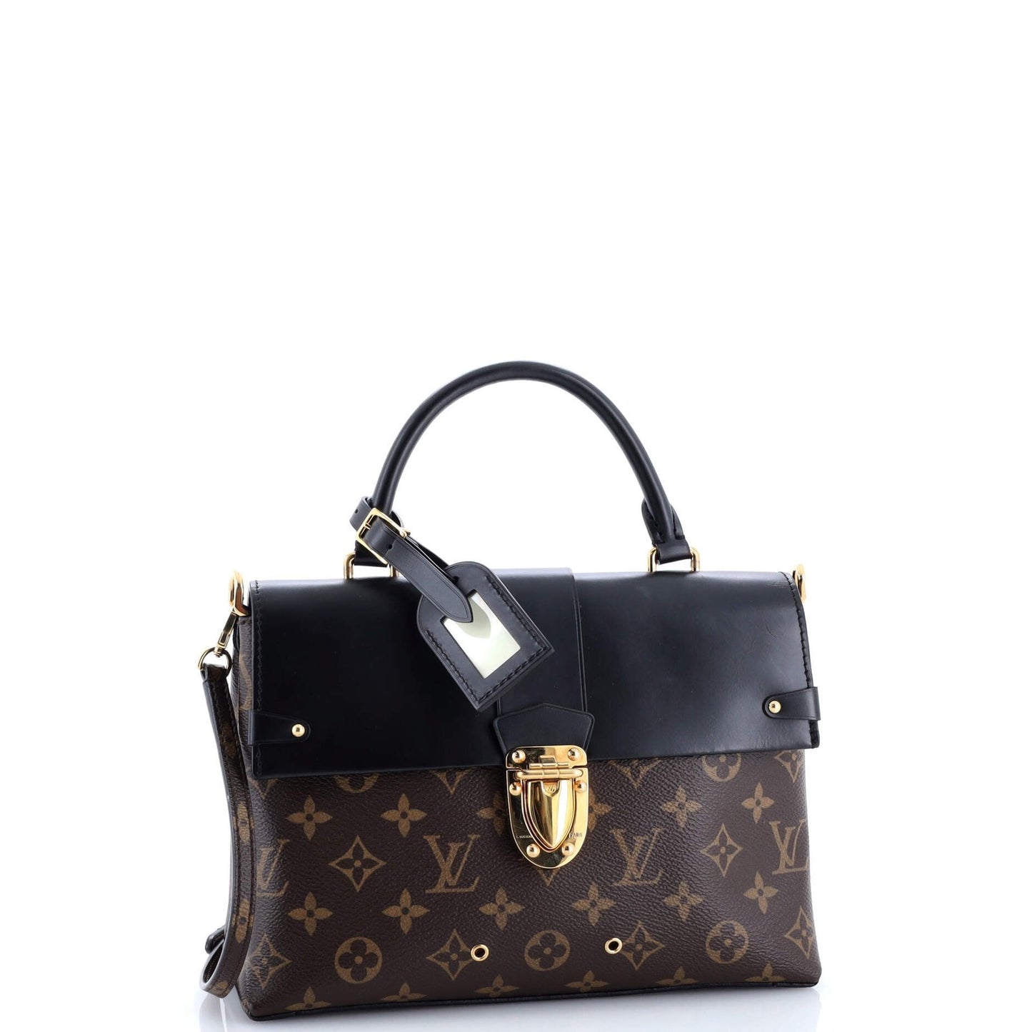 Louis Vuitton One Handle Flap Bag Monogram Canvas And Leather Mm