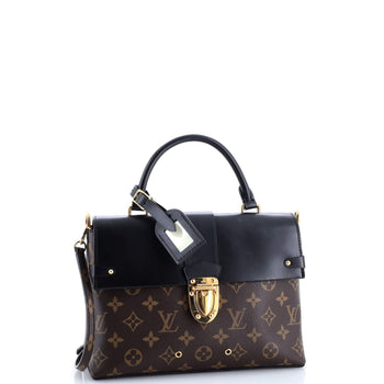 Louis Vuitton One Handle Flap Bag Monogram Canvas And Leather Mm
