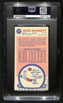 Dick Barnett Hof Signed/Auto 1969-70 Topps Rc Card #18 Knicks Psa/Dna 201339