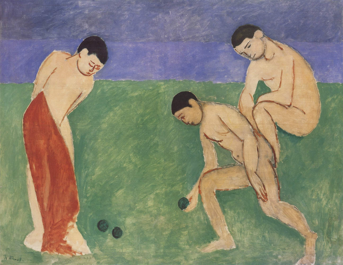 Henri Matisse Joueurs De Boules " Offset Lithograph Mod