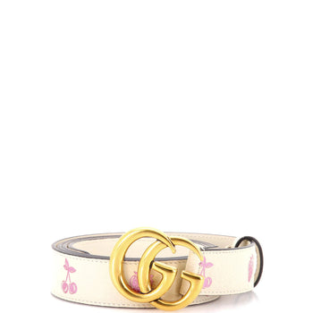 Gucci Gg Marmont Belt Printed Leather Medium