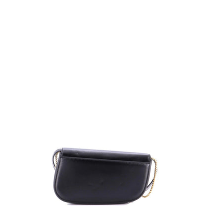 Salvatore Ferragamo Fiamma Chain Crossbody Bag Leather Xs