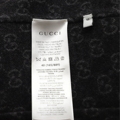 Blend Gucci Women's Logo Zip Hooded Vest Wool