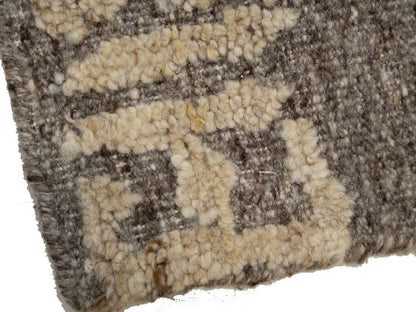 Modern Brown Bordered Design High-Low Relief