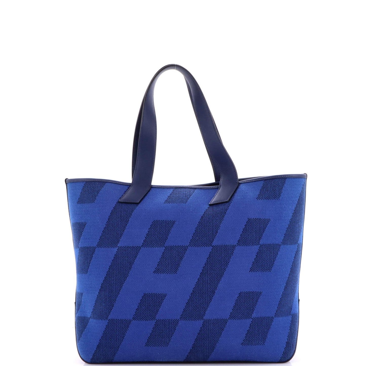 40 Hermes Cabas H en Biais Tote Canvas with Leather
