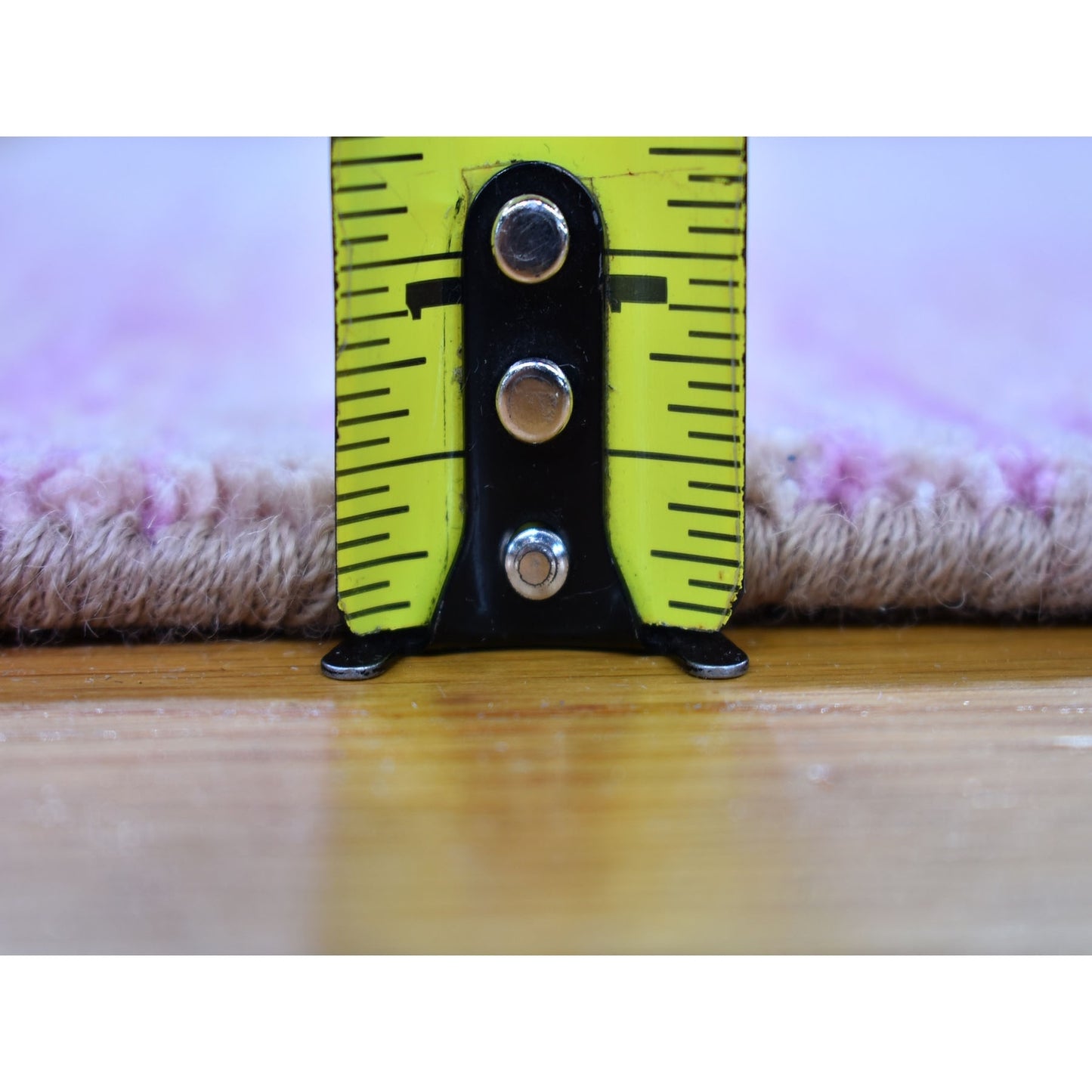 2'2"X3'3" Pure Wool Only Ombre Design Hand Knotted Oriental Rug