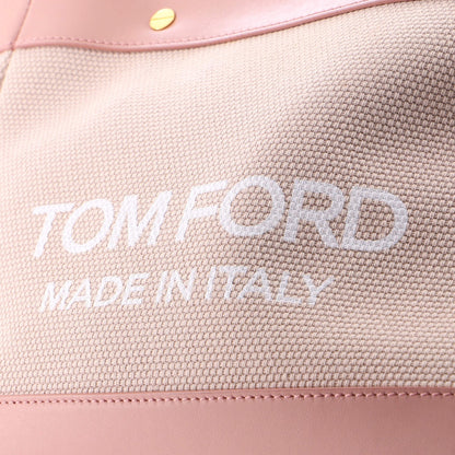 Tom Ford T Screw Tote Canvas With Leather Mini
