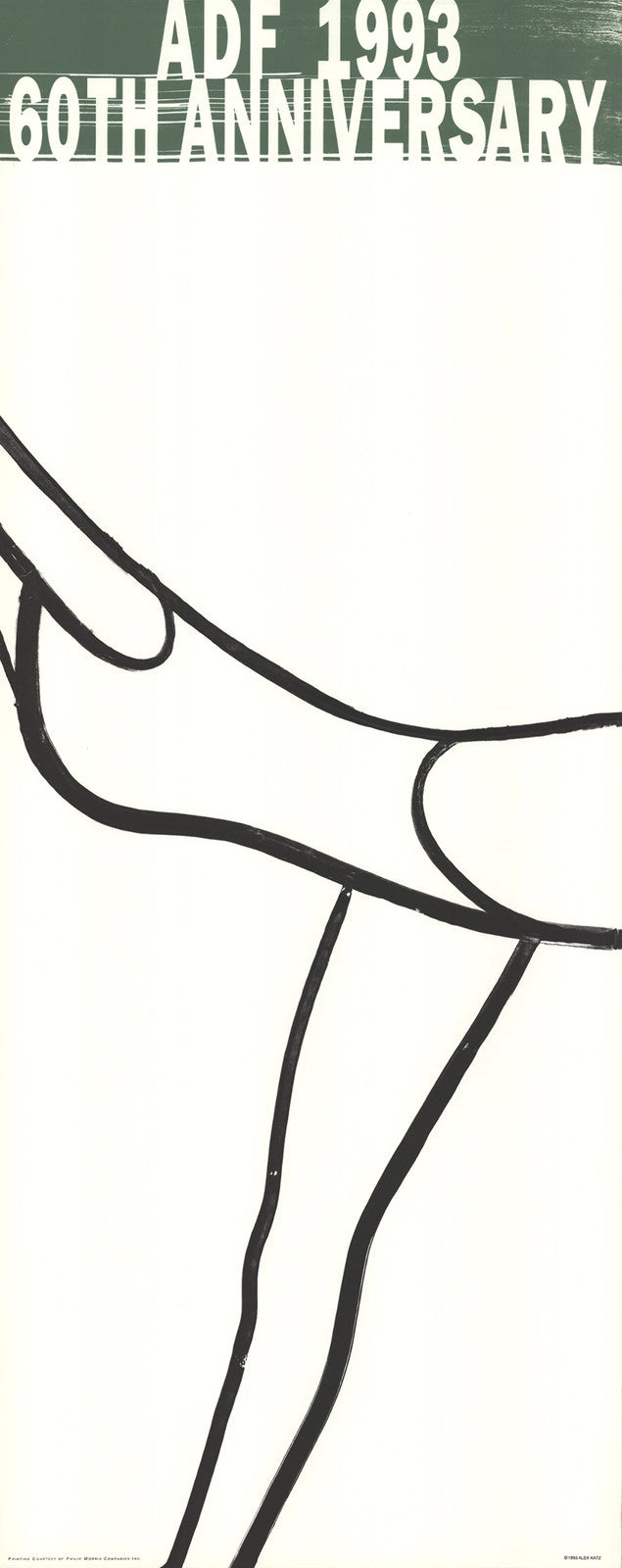 Alex Katz American Dance Festival " Lithograph Pop Art Black & Whit