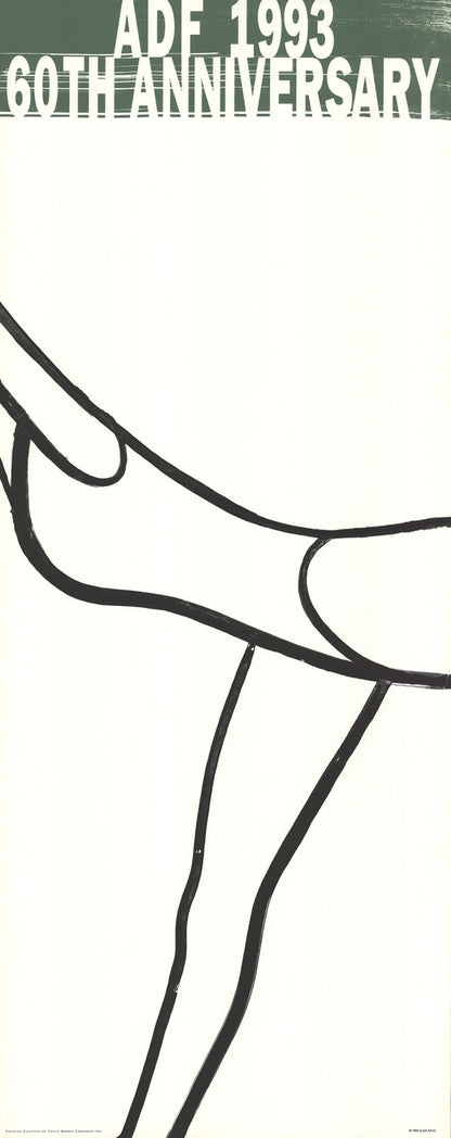 Alex Katz American Dance Festival " Lithograph Pop Art Black & Whit