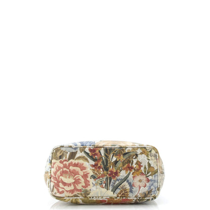 Gucci Ophidia Tote Water Flora Gg Coated Canvas Medium