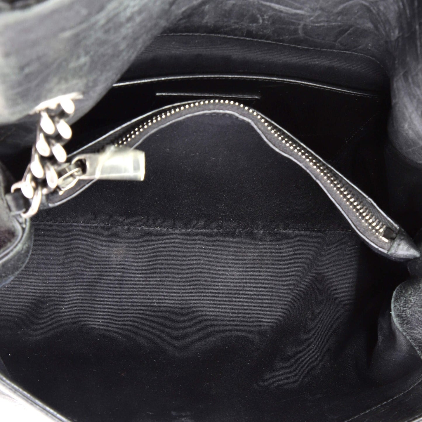 Saint Laurent West Hollywood Shoulder Bag Crocodile Embossed Leather Medium