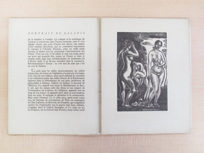 Andre Beucler "Portrait De D. Galanis" 1954 Limited Edition With Original Print
