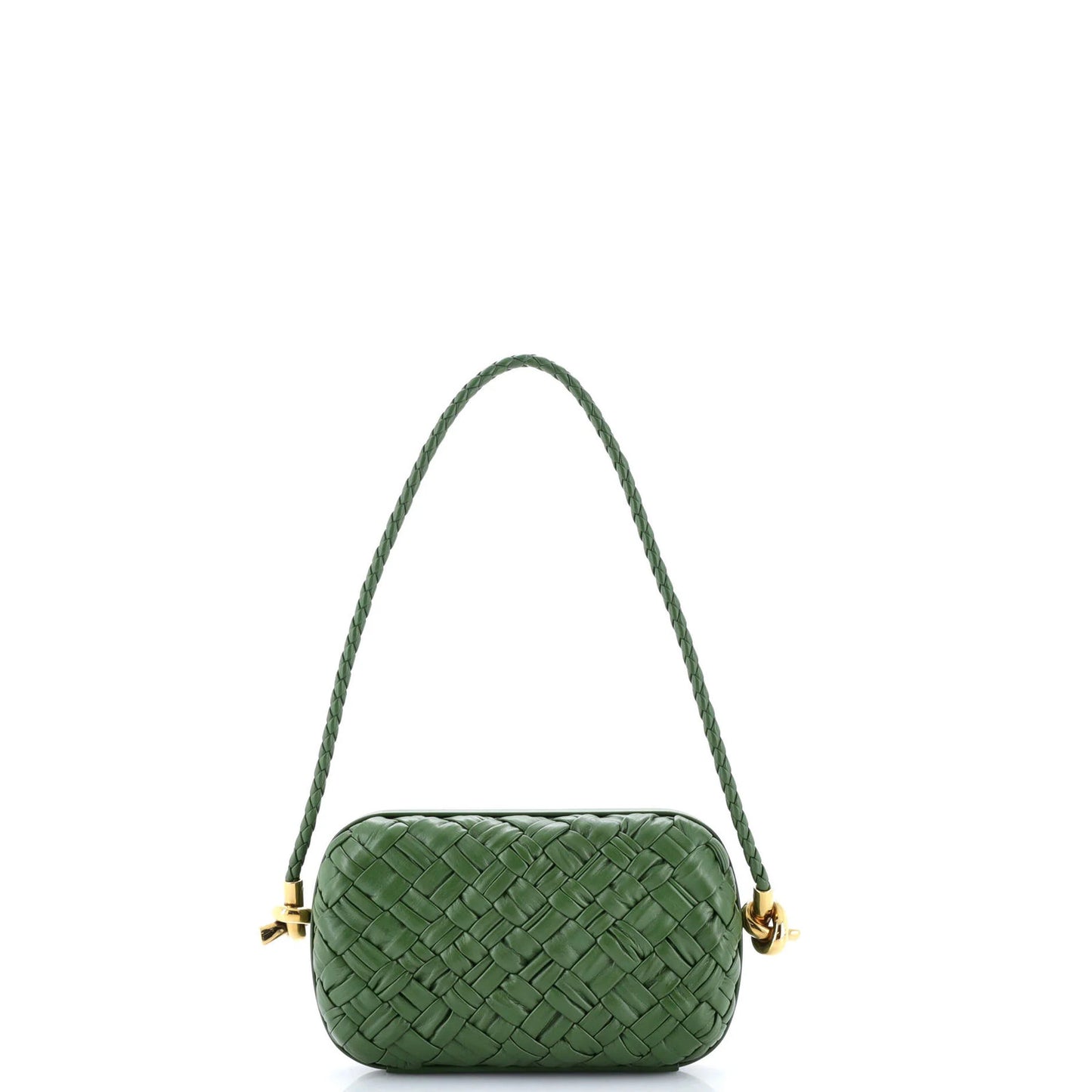 Bottega Veneta Knot Minaudiere On Strap Intrecciato Leather