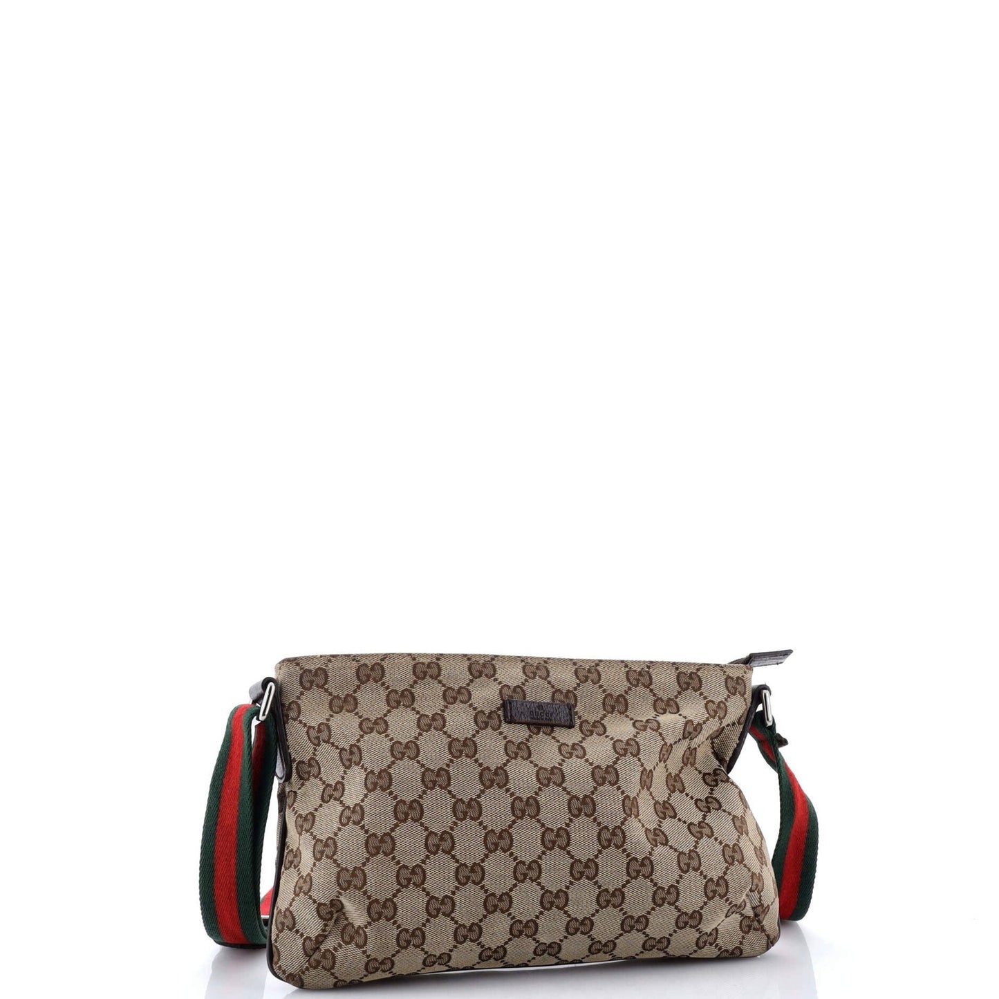 Gucci Web Strap Messenger Bag Gg Canvas Small