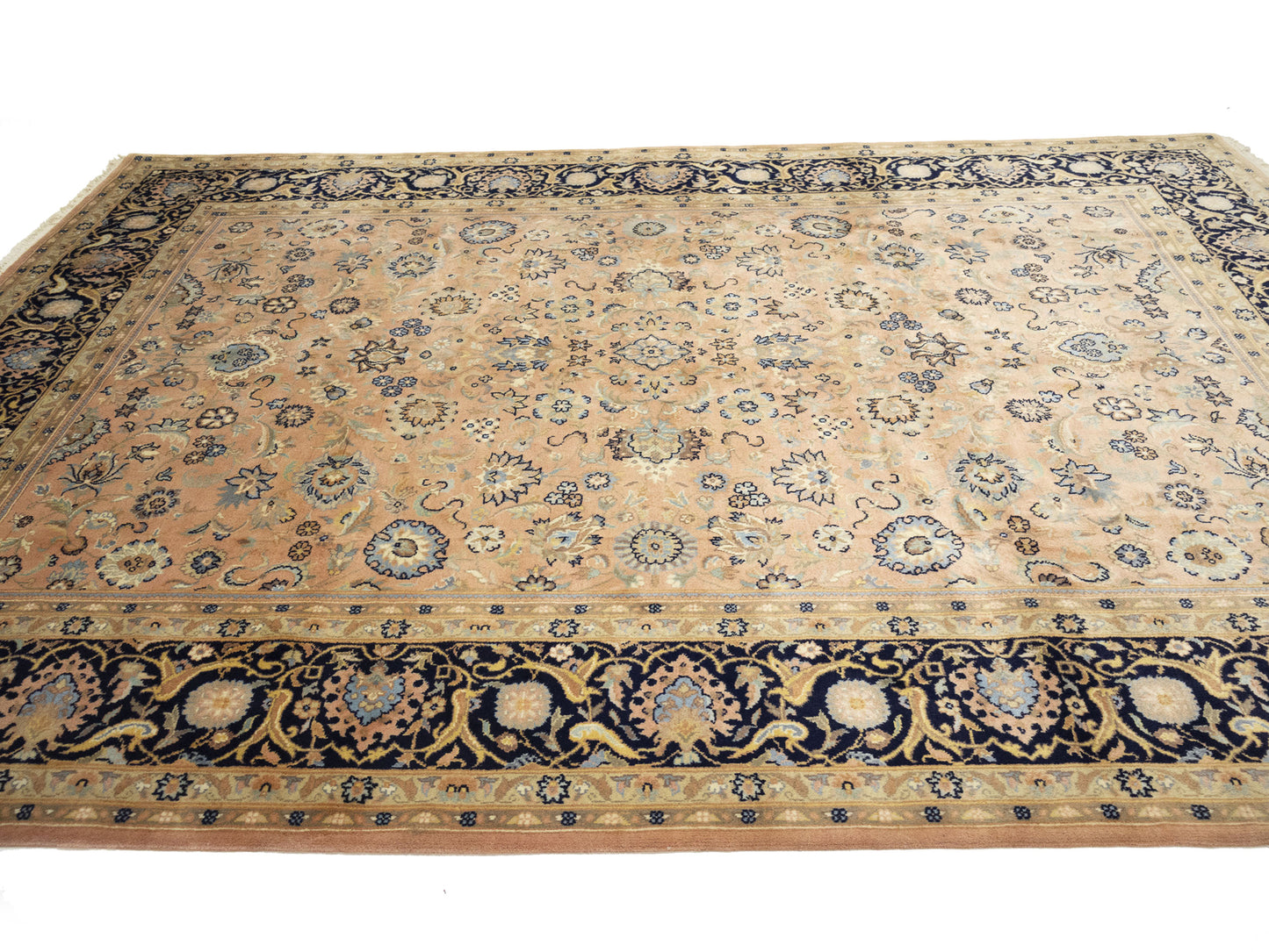 Traditional Floral Hand-Knotted Oriental Rug Wool Carpet 9X12 ft Home Decor