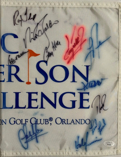 Pnc Father & Son Challenge Participants Autographed Flag (Jsa)