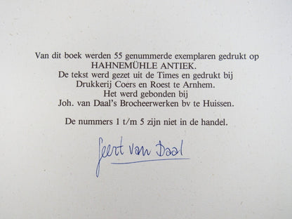 Geert Van Daal Marmerpapier 1St Edition, Signed, 1980, Limited 55 Copies, Frits